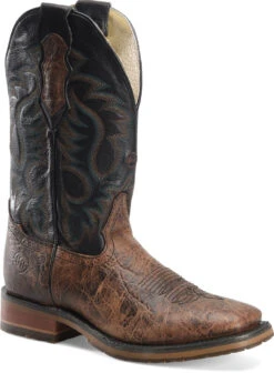 Men's Double H Brown & Black Cliff Western Boot #DH8644