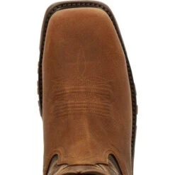 Men's Rocky 2-Tone Brown Carbon Toe Work Boot #RKW0350 -Fashion Boots Store RKW0350 birdseye