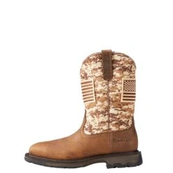 Men's Ariat WorkHog Patriot Work Boot #10023100 -Fashion Boots Store S18 MNS WORK Holt 10023100 side