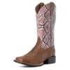 Women's Ariat Python Print Boot #10035995-C -Fashion Boots Store S21 WMS WEST 10035995 3 4 front