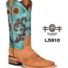 Women's Circle G Western Boot #L5910 CIRCLE G HNY/TRQ INLAY/EMBRD SQR TOE -Fashion Boots Store a228596f628755590d5ec5d80d660fef
