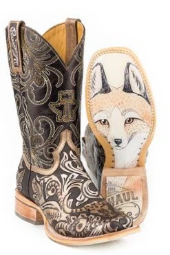 Women's Tin Haul Golden Horns Western Boot #14-021-0077-1413BR -Fashion Boots Store ac950e280bd26f858948811ea69f9666
